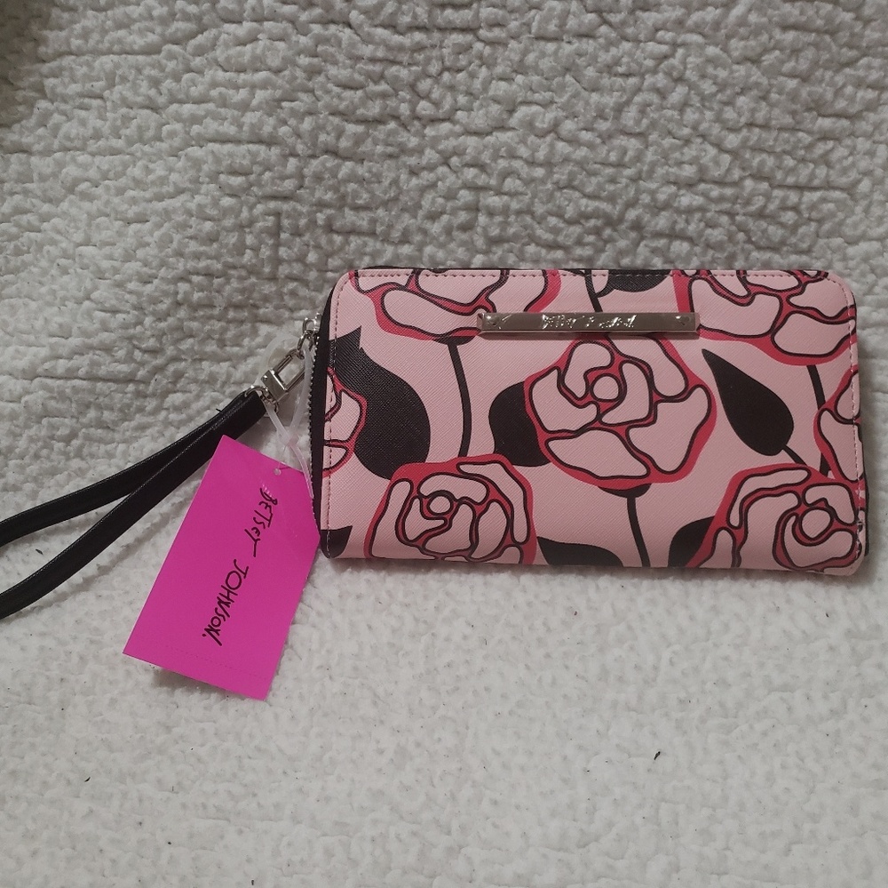 BETSEY JOHNSON FLORAL WALLET